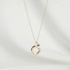 9k Gold Ruby July Birthstone Necklace Wholesale Gold Jewelry Pendant Manufacturer