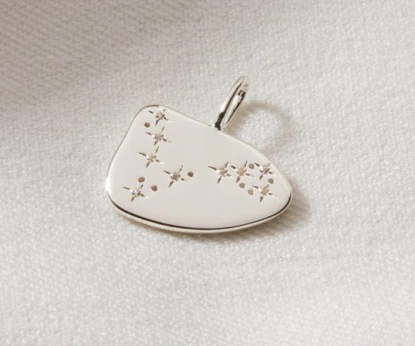 925Sterling silver Pisces Zodiac Charm jewelry Handmade silver charm pendant Manufacturer