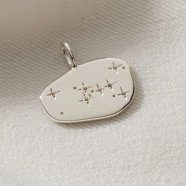 925 Sterling Silver Taurus Zodiac Charm Pendant Women's Jewelry Necklace Wholesale