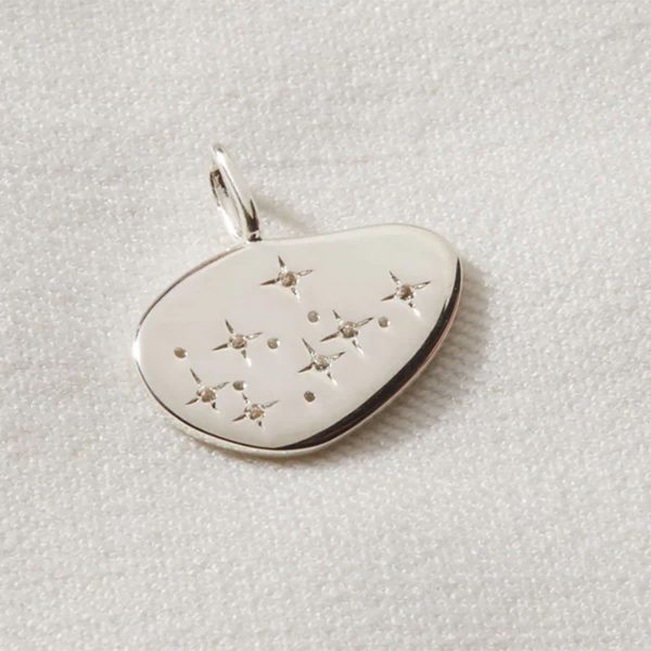 925 Sterling Silver Virgo Zodiac Charm Silver Jewelry Necklace Wholesale Pendant