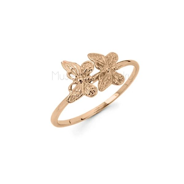 14k Gold Butterfly, Butterfly ring, Gold Butterfly, Gold Butterfly Ring, butterfly jewelry, knuckle ring, Butterflies