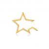 14k Yellow Gold Star Shape Charm Holder Enhancer Lock, 14k Snap Lock, 14k Gold Star Charm Holder Lock, 14k Star Push Lock