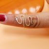 14k Rose Gold Diamond Pave Snake with Ruby Eye Ring, 14k Snake Gold RIng, Snake Gold Diamond Ring Jewelry