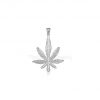 Silver Marijuana Leaf Cannabis Pendant, Silver Leaf Pendant Jewelry, Handmade Sterling Silver Leaf Pendant Jewelry