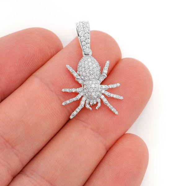 925 Sterling silver Charm Spider Pendant Handmade Pendant Jewelry