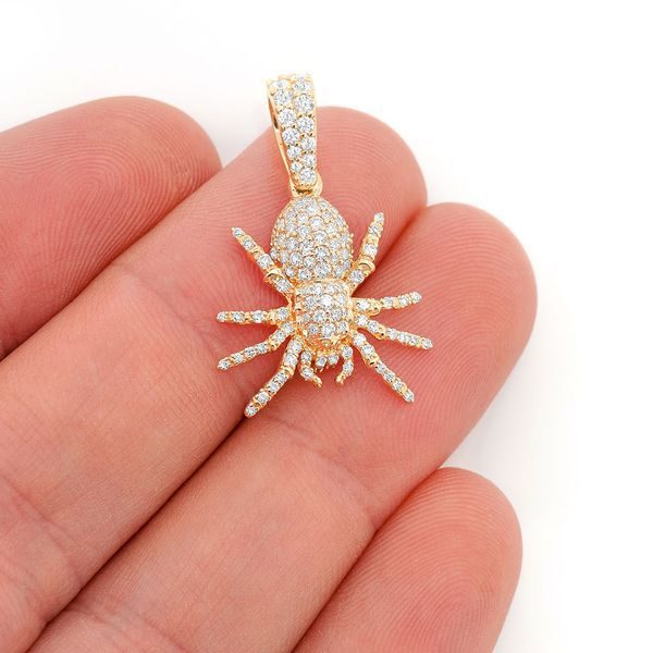 925 Sterling silver Charm Spider Pendant Handmade Pendant Jewelry