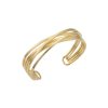 14k Yellow Gold Polished Diamond-cut Crossing Cuff Bangle Bracelet, 14k Gold Cuff Bangle Jewelry
