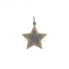 Natural Pave Diamond Star Charm Pendant Necklace Jewelry, Silver Diamond Star Charms, Diamond Charms