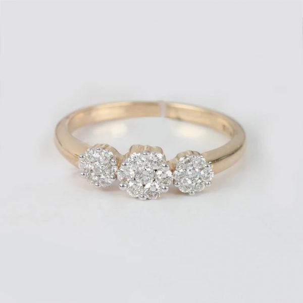 Solid 14k Rose Gold Genuine Certified Diamond Band Ring Fine Wedding Handmade Fine Jewelry