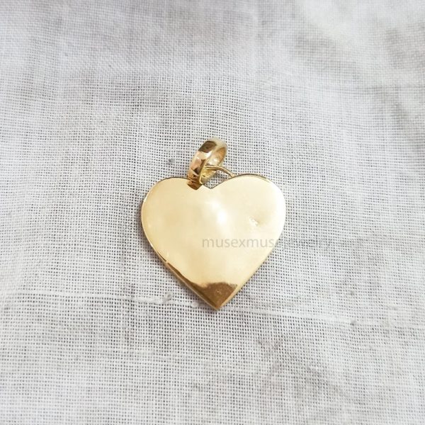 925 Silver Pink Enamel Heart Shape Initial Sterling Silver Pendant Necklace Jewelry, Ruby Heart Pendant