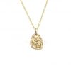 Sterling Silver Om Pendant Necklace Jewelry, OM Engraved Chain Necklace For Women's, Engraved Silver Necklace Jewelry