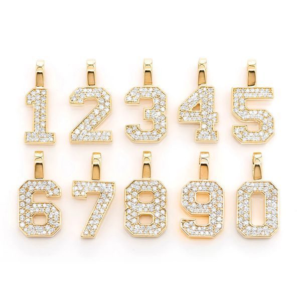 925 Sterling Silver Custom Jersey Number Pendant Handmade Charm Pendant Jewelry