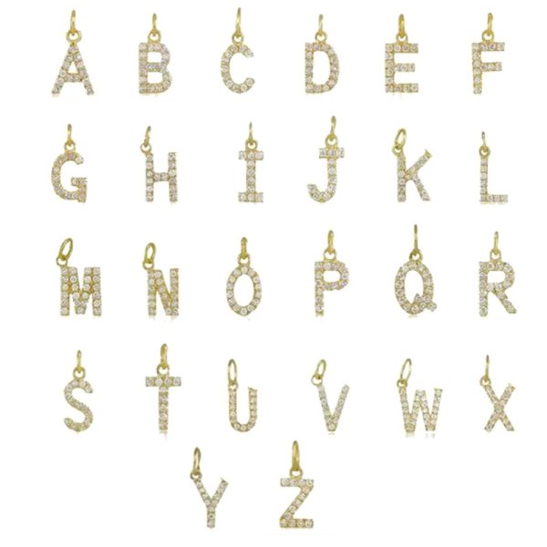 Pave Diamond Initial S Charm, 14k Solid Yellow Gold Letter Charm, Alphabet S Diamond Pendant, Diamond Word Name Charm Birthday Gift