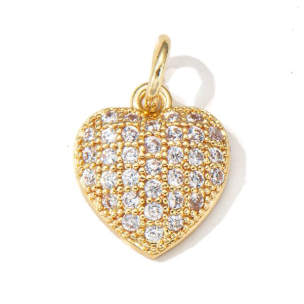 925 Sterling Silver Diamond Heart Charm Pendant, Silver Diamond Heart Charm Pendant, Handmade Silver Diamond Heart Charm Pendant Jewelry