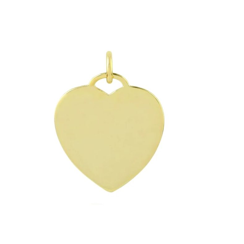 14k Yellow Gold Heart Pendant, Diamond Pave Pendant, Ruby Gemstone Pendant, Black Enamel Pendant, Diamond Gold Pendant Women Gift
