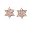 Pave Diamond Earings, Diamond Pave Star Earrings, 14k Yellow Gold Star Mini Earrings, Gold Mini Star Studs, Diamond Studs Women