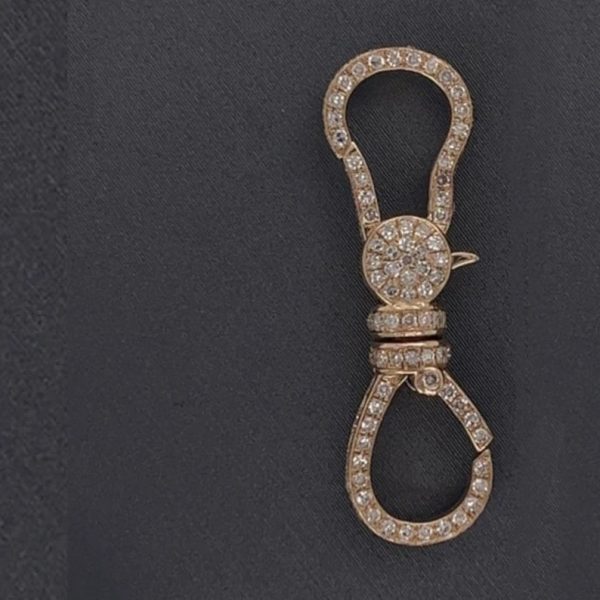 14k Yellow Gold Lock, Diamond Pave Lock Handmade jewelry manufacturer