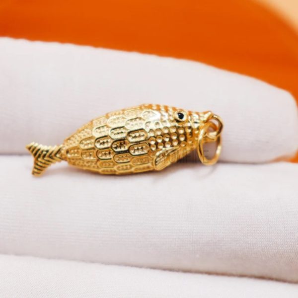925 Sterling Silver Fish Charm Pendant Jewelry, Fish Pendant, Silver Fish Charm, Handmade Fish Charm Jewelry