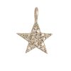 Diamond Star Charm, Pave Diamond Charm, Gold Charm Pendant, Gold Charm, Charm for Jewelry Necklaces, Friendship Day Gift