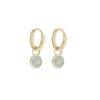 Diamond Turquoise Enamel Earrings, 14k Solid Yellow Gold Earrings, Gold Hoop Hanging Disc Stud Earrings, 14k Gold Wedding Earrings