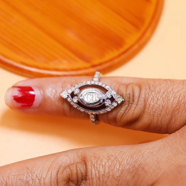 925 Sterling Silver Diamond Ring Jewelry, Diamond Designer Ring, Silver Ring, Handmade Silver Diamond Ring for Women's, Wedding Diamond Ring