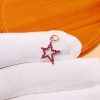 14k Gold Star Charm, 14K Diamond Star Pendant, 14k Gold Diamond Star Necklace, Star Charms, Handmade Gold Diamond Star Charm