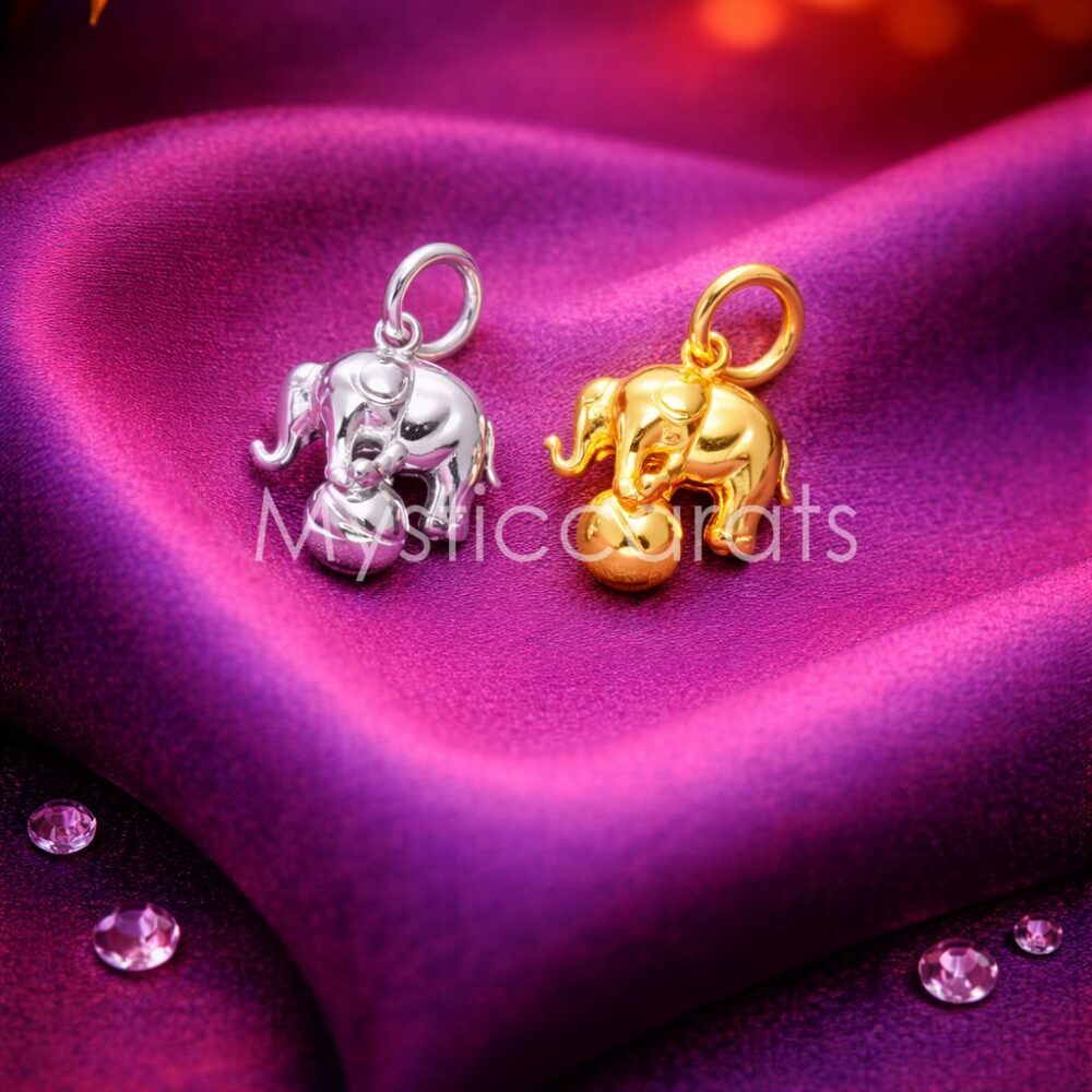 925 Sterling Silver Elephant Pendant