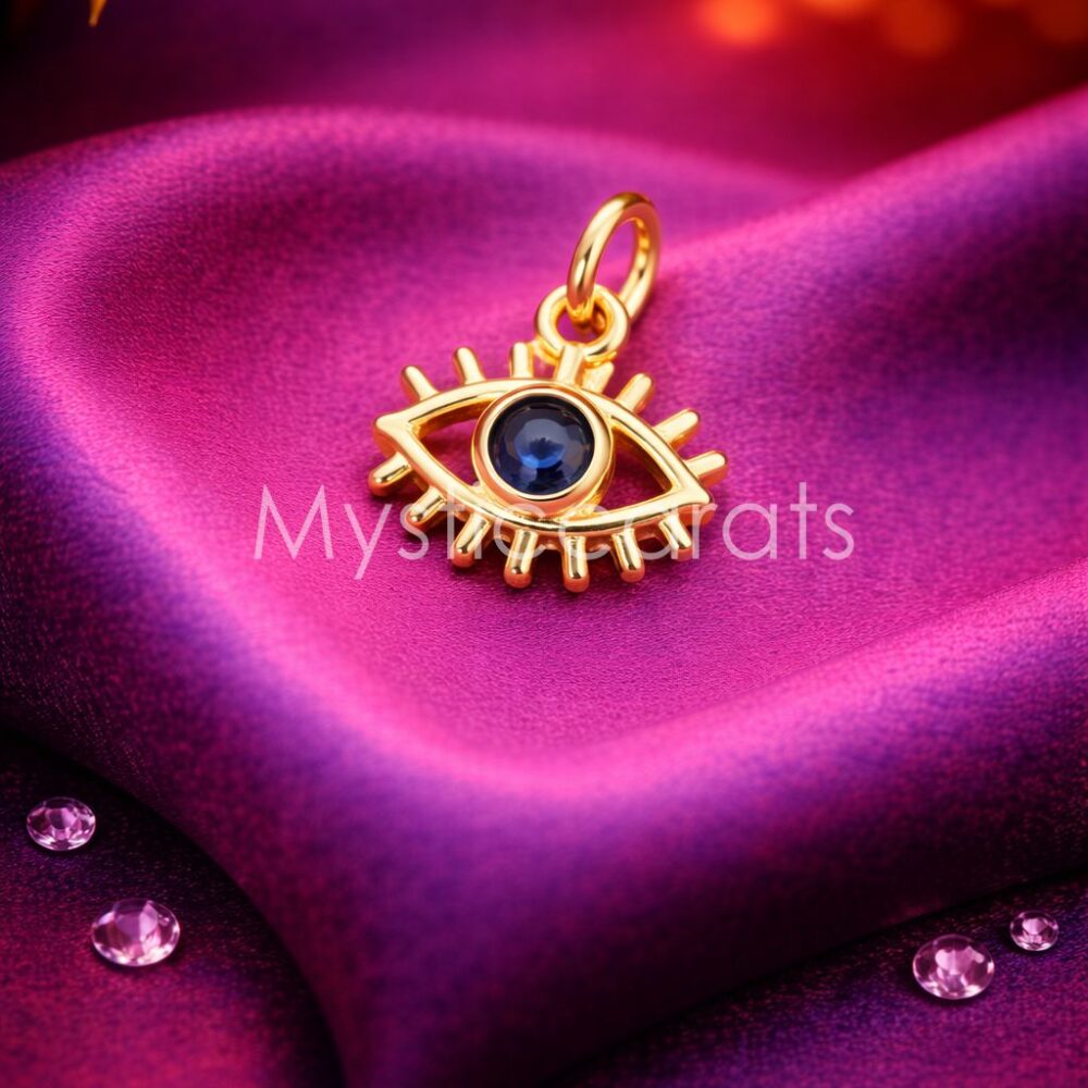 Evil Eye Lashes 925 Sterling Silver Pendant