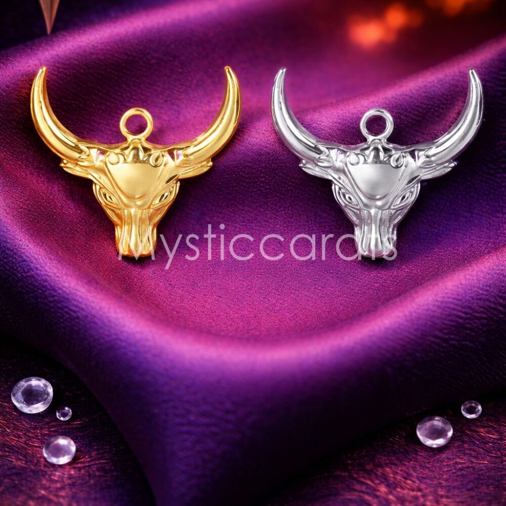 Taurus Bull Head 925 Sterling Silver Pendant