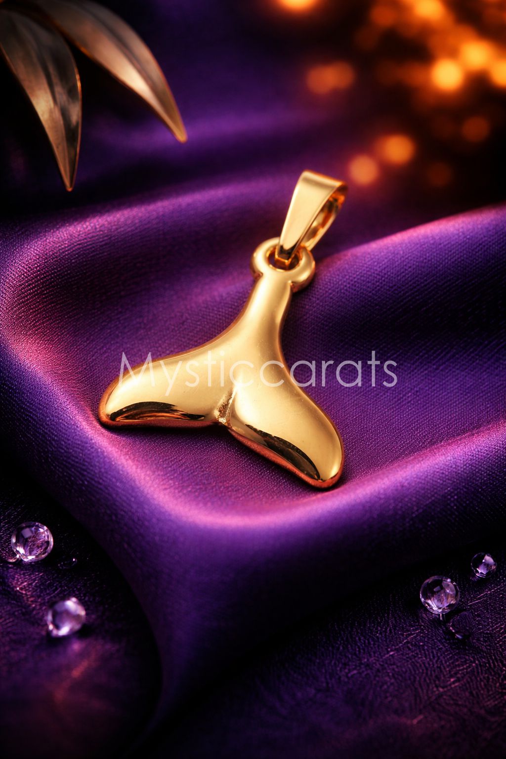 925 Sterling Silver Whale Tail Pendant