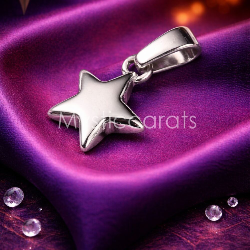 925 Sterling Silver Polished Star Pendant