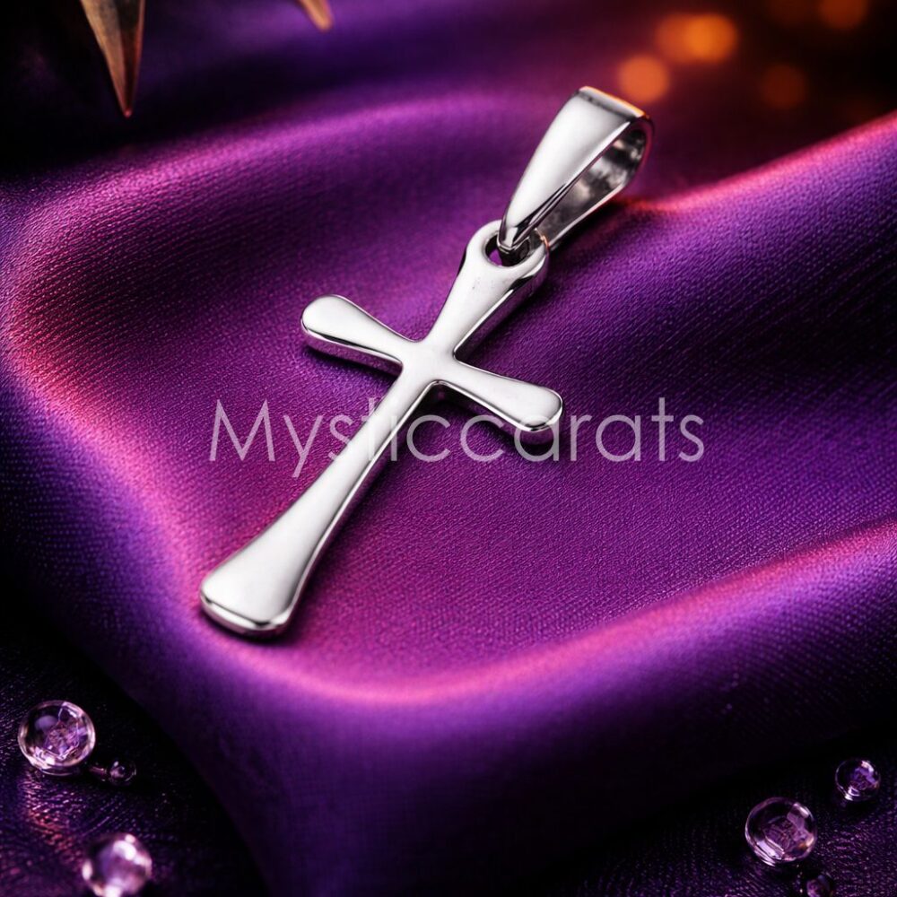 925 Sterling Silver Polished Cross Pendant