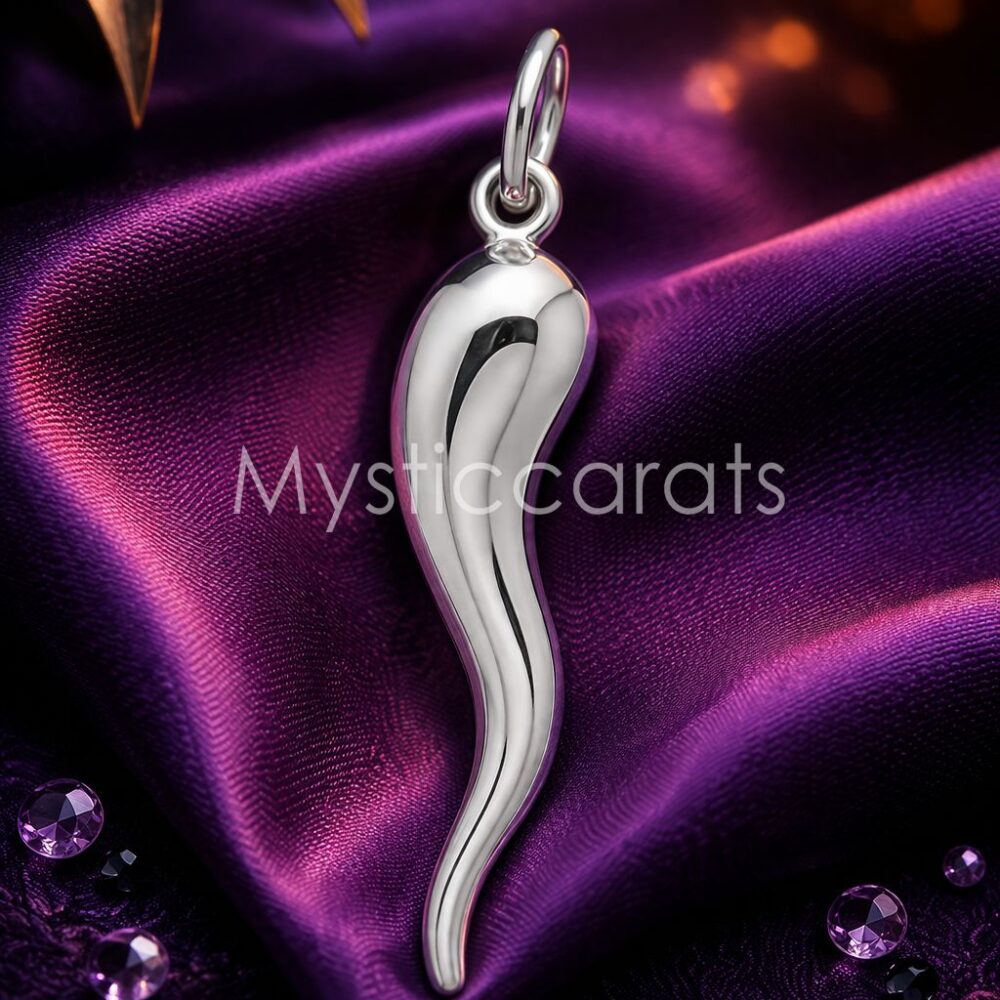 925 sterling silver cornicello pendant