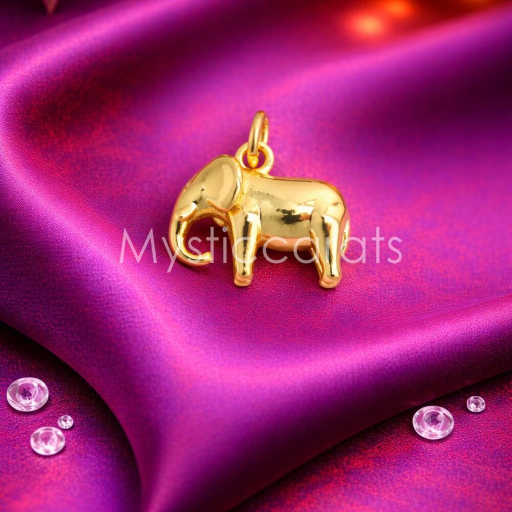 925 Sterling Silver Elephant Charm Pendant
