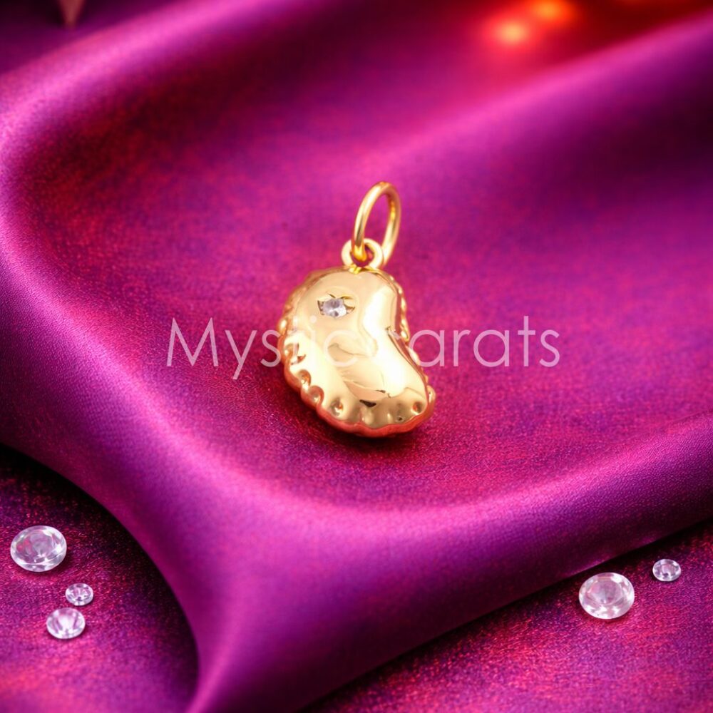 Starry Bean Sterling Silver Pendant
