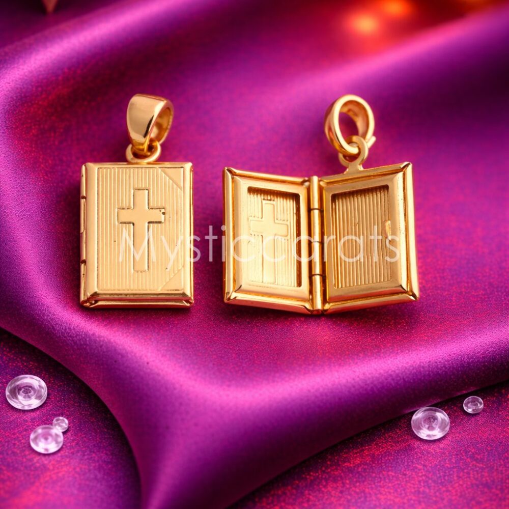 Bible Locket Sterling Silver Pendant