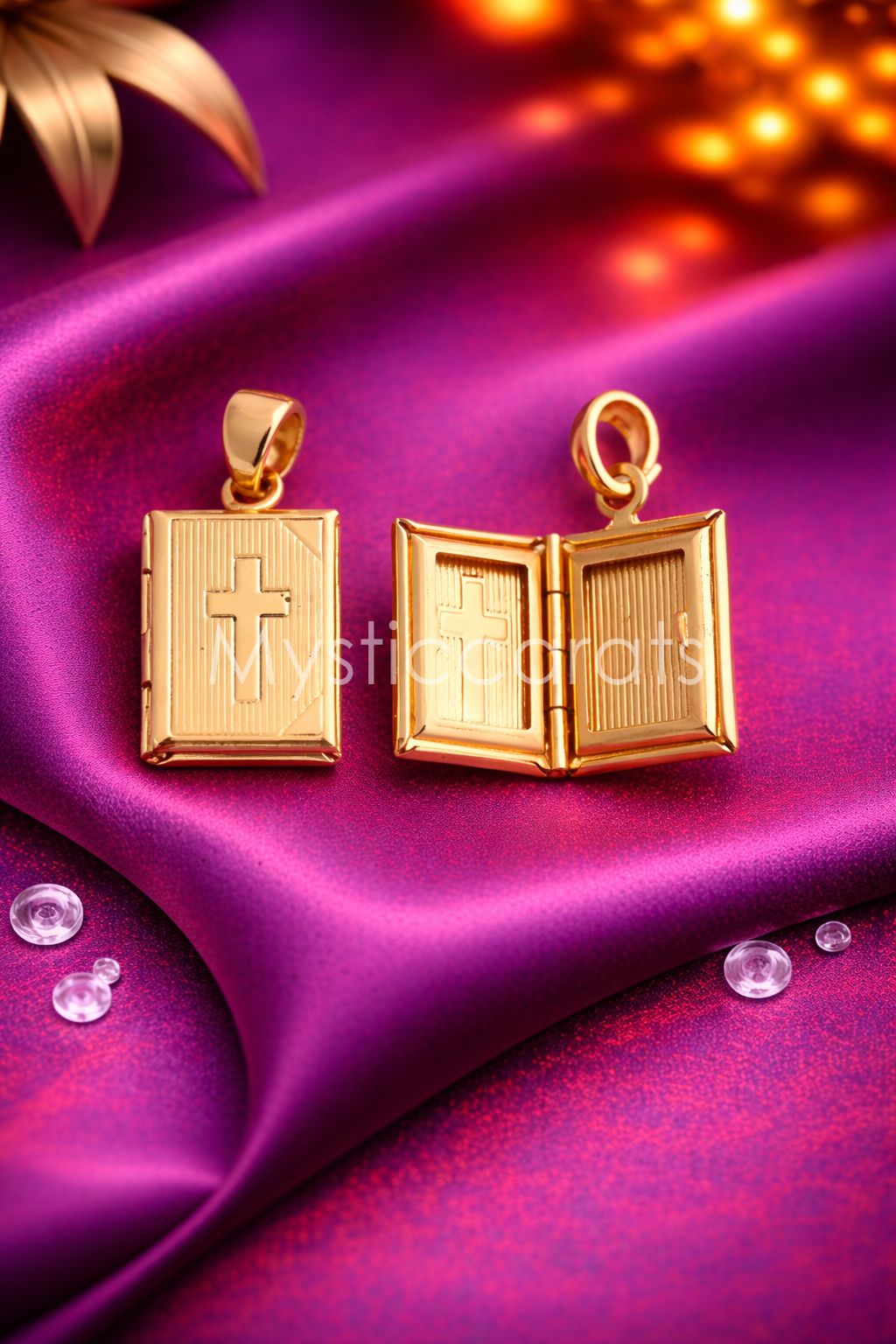 Bible Locket Sterling Silver Pendant