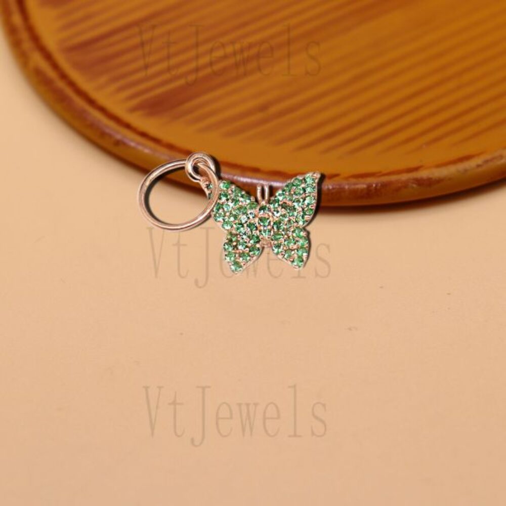 925 Sterling Silver Gold Plated Butterfly pendant