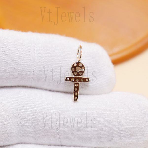 925 Sterling Silver Ankh Cross Pendant - Image 7