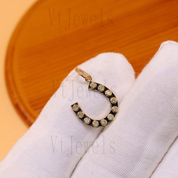 925 Sterling Silver Lucky Horseshoe Pendant - Image 5