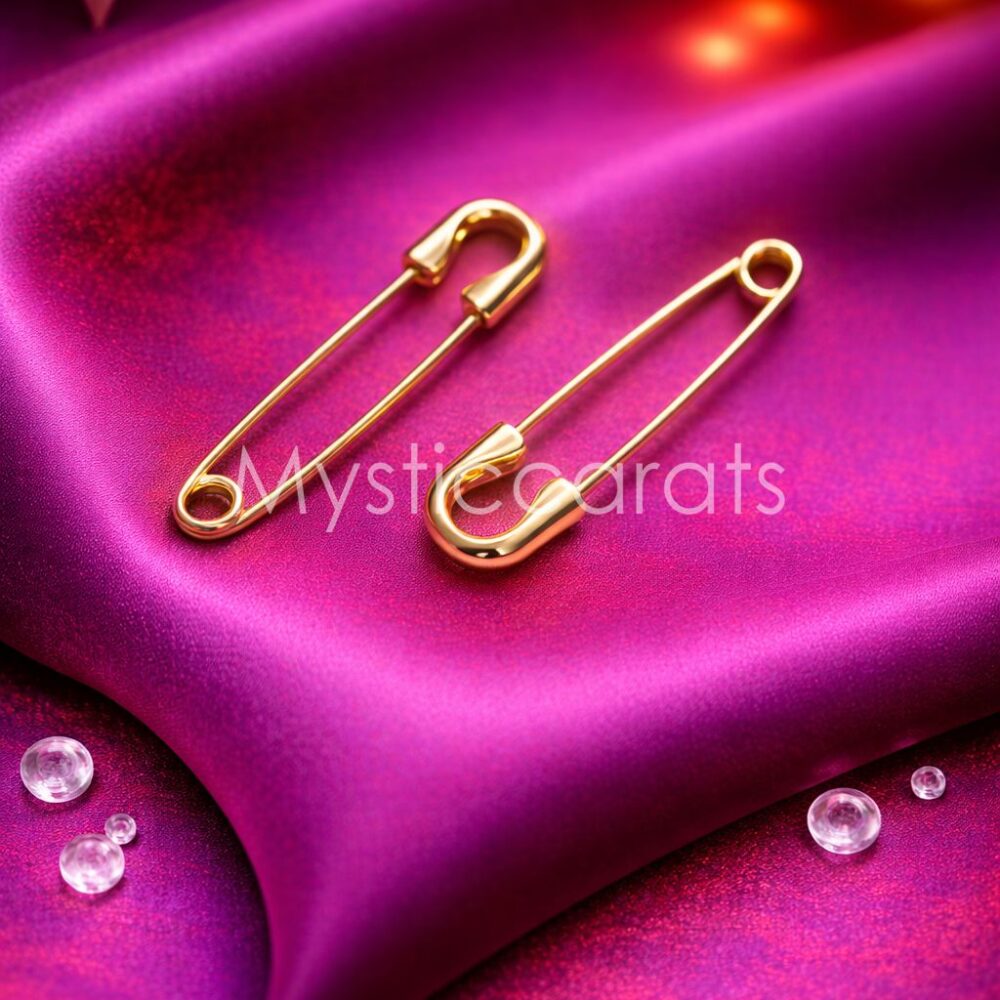 925 Sterling Silver Polished Safety Pin Lock