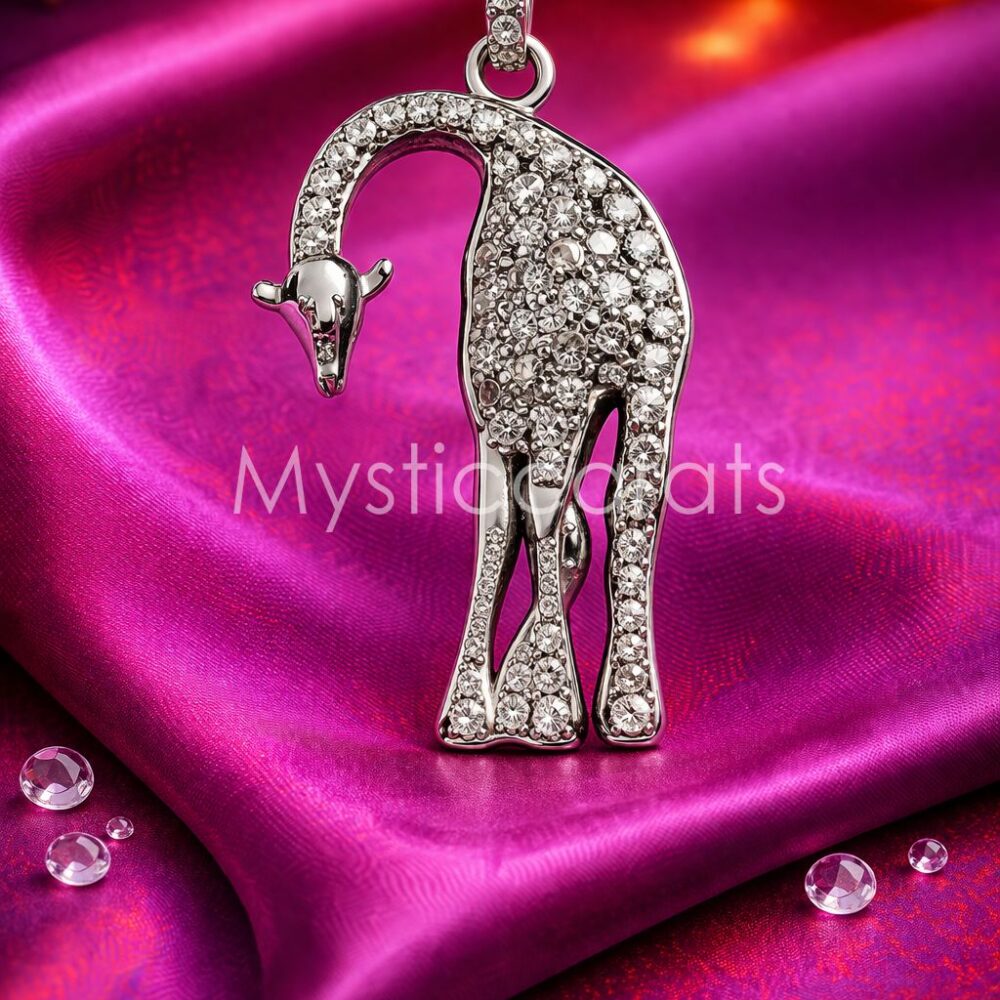 925 Sterling Silver Giraffe Pendant