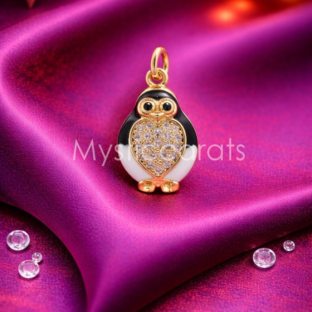 925 Sterling Silver Penguin Pendant
