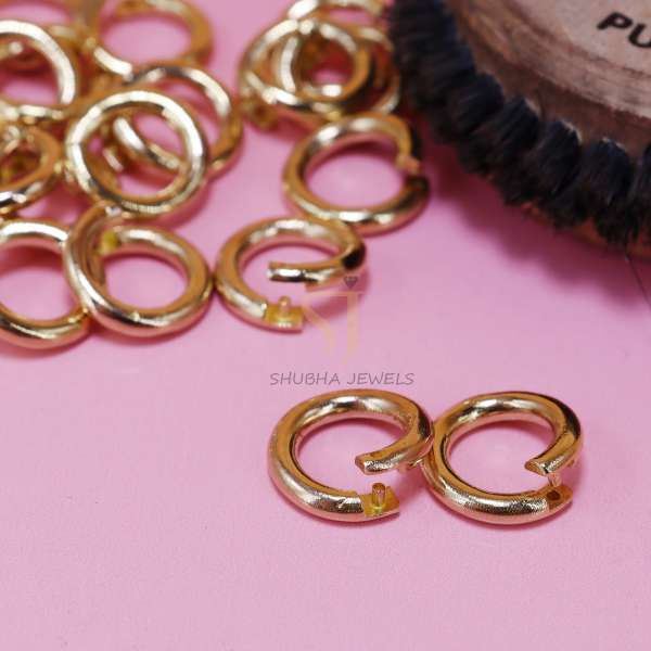 1 Pcs 925 Sterling Silver Gold Plated Open Jump Ring Connectors | Minimal Jewelry Findings - Image 3