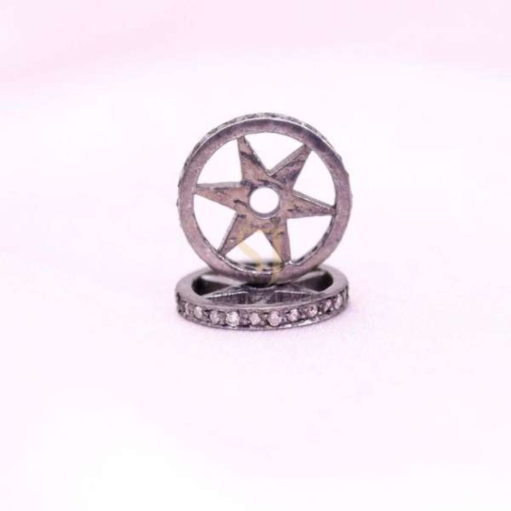 925 Sterling Silver Diamond Spacer Ring Jewelry