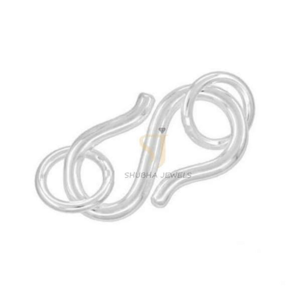 925 Sterling Silver S Hook Clasp Jewelry