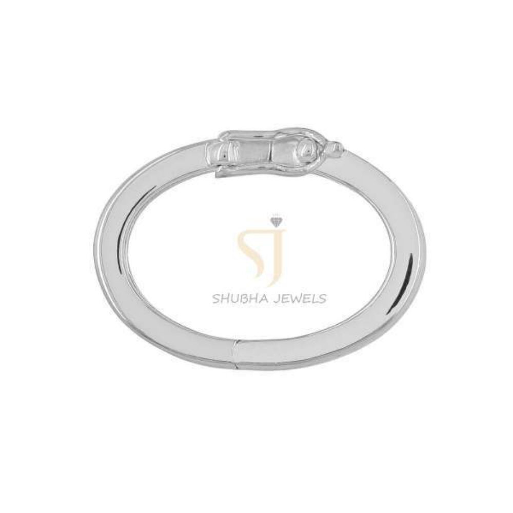 925 Sterling Silver Oval Spring Lock Jewelry