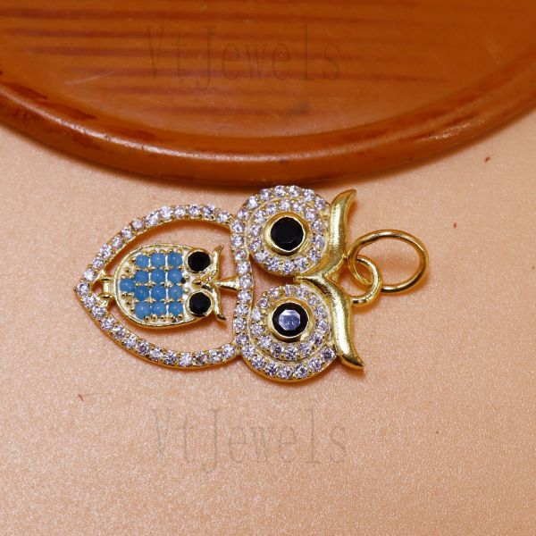 Mother and Baby Owl Pendant in 925 Sterling Silver - Image 4
