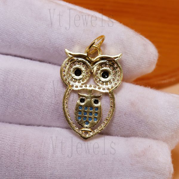 Mother and Baby Owl Pendant in 925 Sterling Silver - Image 7