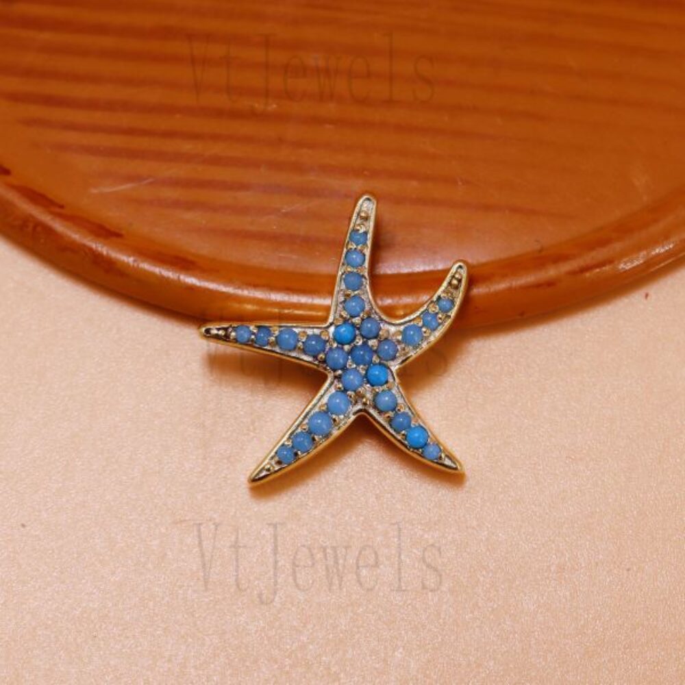 925 Sterling Silver Starfish Pendant